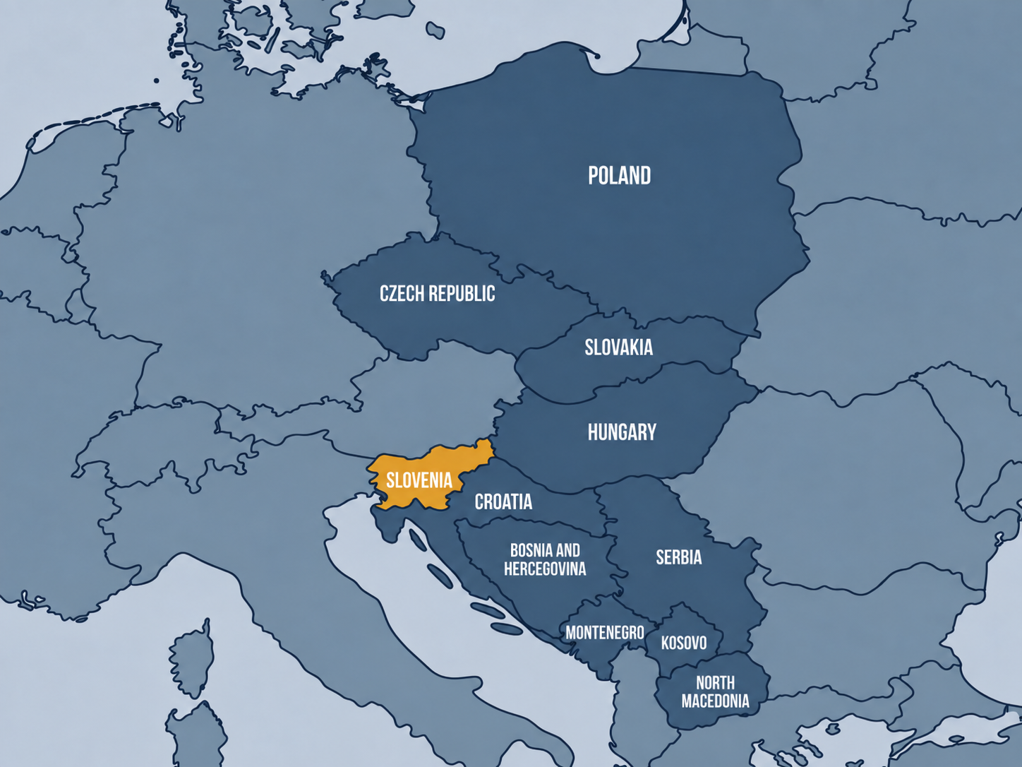PAMA regional presence in Central and Southeastern Europe